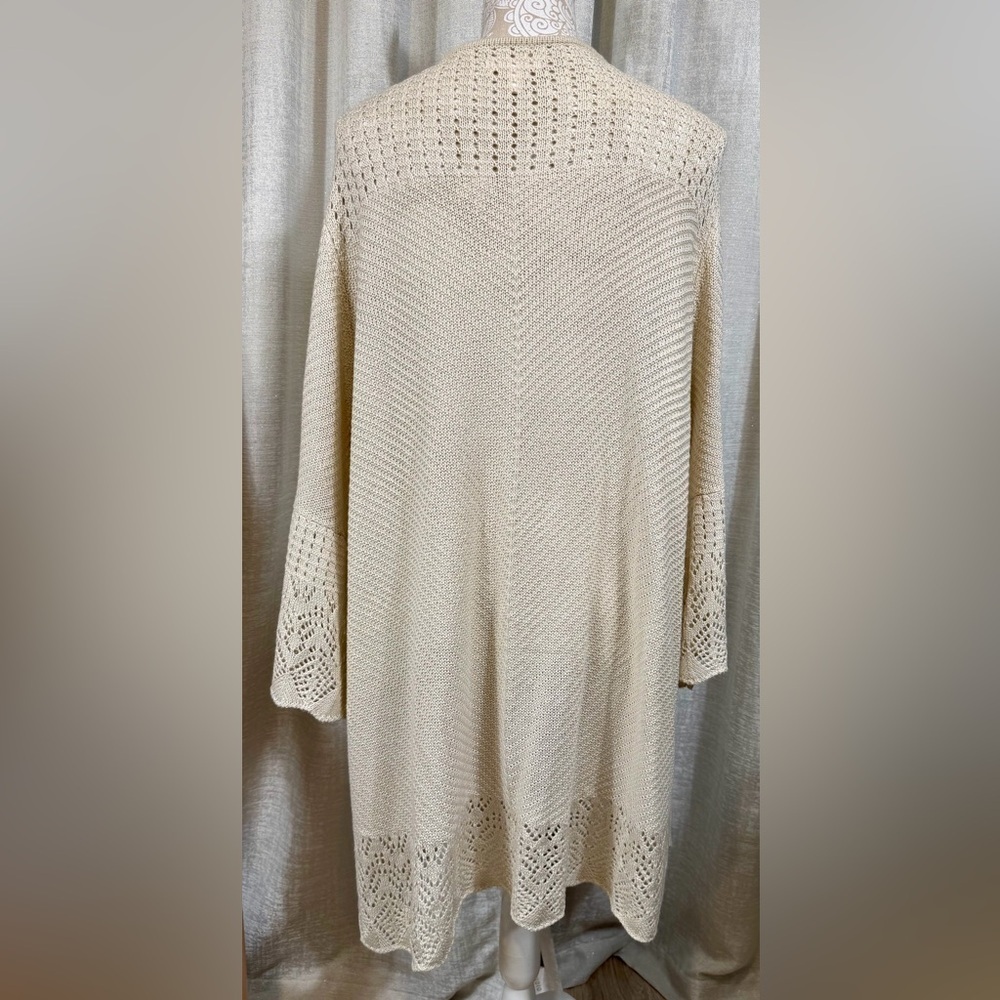 LC Lauren Conrad Cream Knit Cardigan - Picture 3 of 5